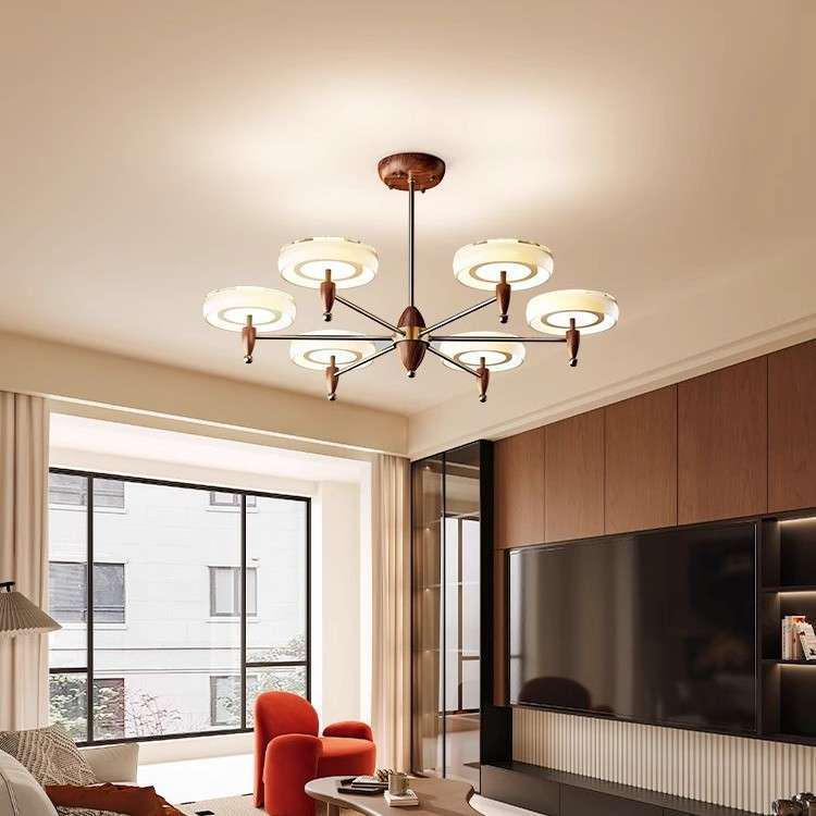 Французский винтажный стиль Современная минималистичная люстра для столовой, кабинета, спальни или прохода