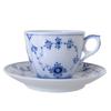 Royal Copenhagen 101 Blue Fluted Plain 071 Coffee Cup Saucer (Plain Lace) & [Item]