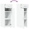 Weißer Seitenschrank, Schubladenschrank, Sofatisch, 30x42,5x93 cm