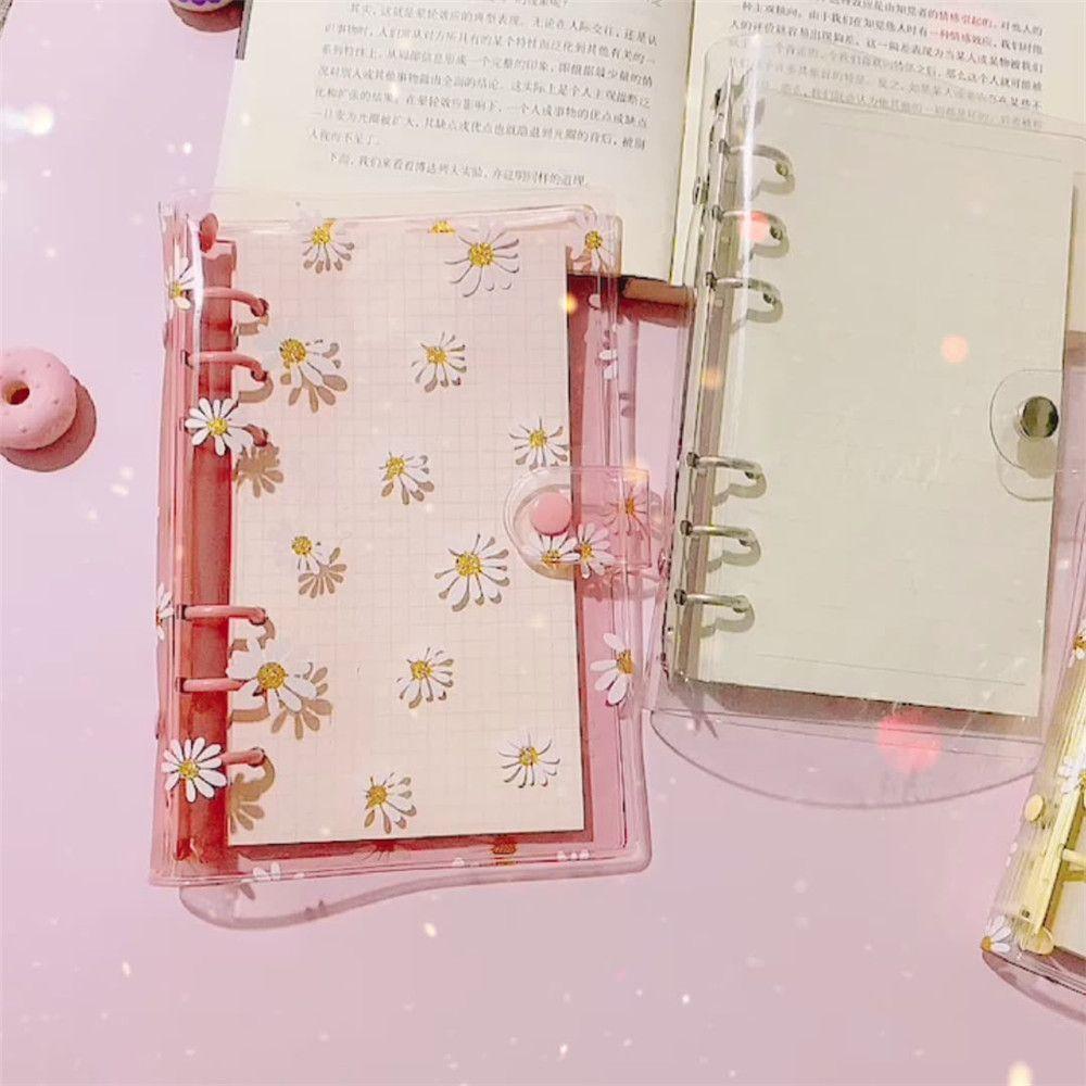 New School Supplies Stationery Notebook Binder Binder Pockets Transparent Folders A5A6