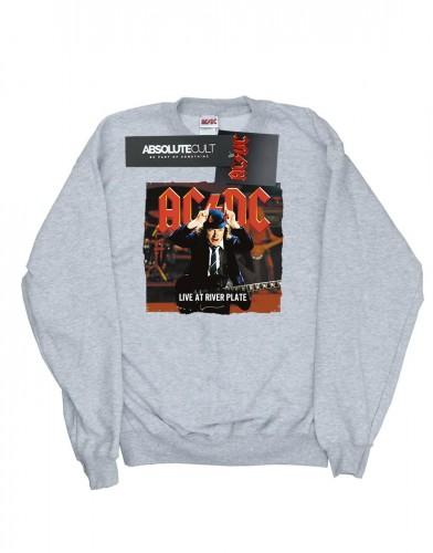 AC/DC Mens Live At River Plate Columbia Records Sweatshirt