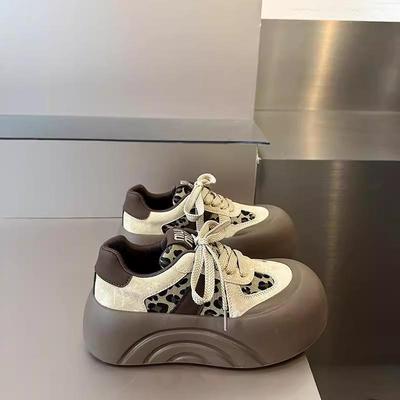 Ретро хлебные туфли женские осенне-зимние туфли на платформе маффины универсальные кроссовки с большой головой