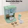 Кофеварка Play House, деревянный кофейный набор для мальчиков и улучшающий ручную творческую ручку, реалистичный ролевой набор для развлечения, для девочек, навыков, игры, дизайна, взгляда,