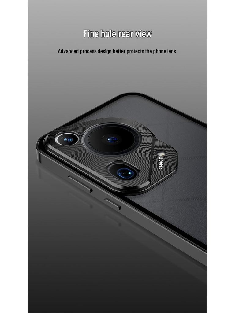 Чехол для телефона Huawei Pura70 Pro с металлическим каркасом, матовой задней панелью на защелках, для P80 Ultra