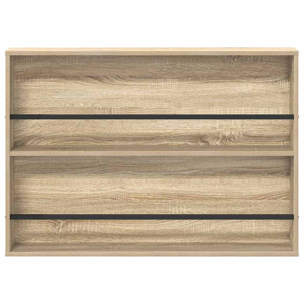 Magazine Shelf in Sonoma Oak 100 x 12 x 70 cm Particleboard