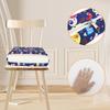 Non Slip Kids Booster Seat Child Dining Table Booster Seat with Adjustable Safety Belt & Fastening Strap Cartoon Booster Cushion