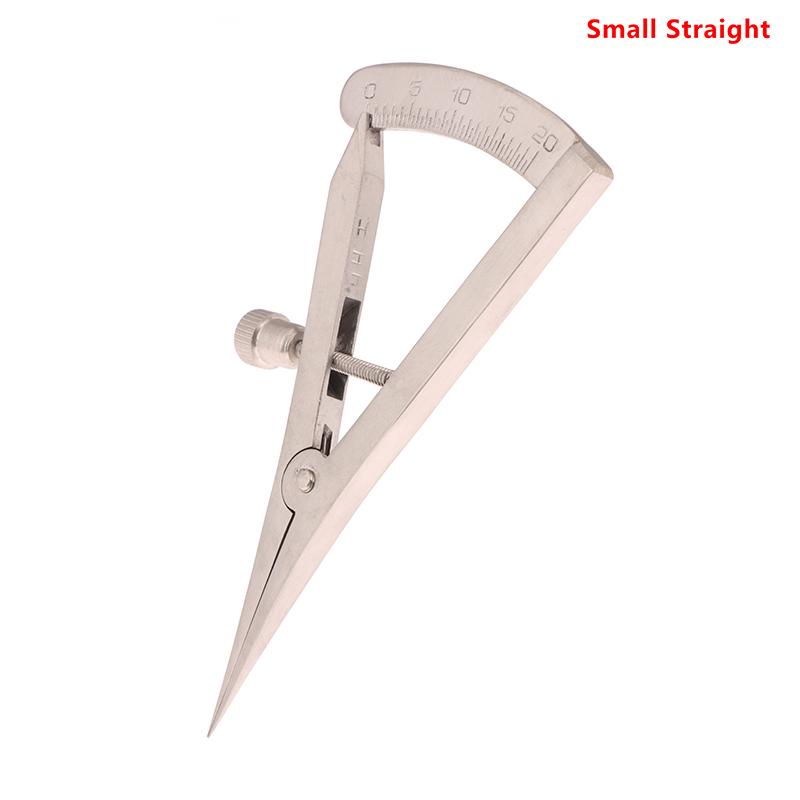 Dental Implant Bone Caliper Dental Crown Gauge Calipers Ruler Curved/Straight Head Dental Surgical Wax Bone Dental Instrument