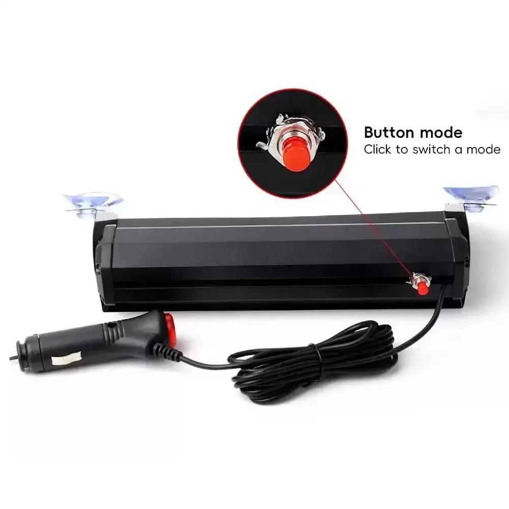 8 LED Universal Car Strobe Light Flasher Vehicle Windshield Flashing Warning Signal Lamp Red Blue Police Emergency Lights 12V