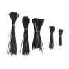 550Pcs Nylon Cable Zip Ties Assortment Set Self Locking Electric Wire Ties for Outdoor Indoor Black