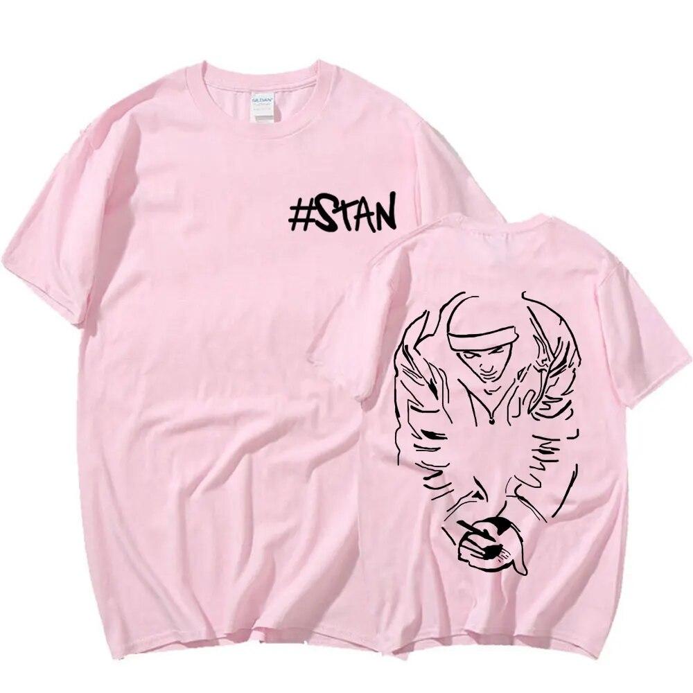Rapper Eminem Stan T-shirt Vintage 90s Hip Hop Punk Tshirt Unisex Harajuku Clothing Oversized Male Tops T Shirt Streetwear Unisex