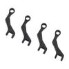 4PCS RC Helicopter Connecting Rod Set Plastic Replacement Parts Linkage Rods for Wltoys K124 K170