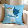 Cute GGMMTV Cartoon Mascot  Pillow Case Square DoubleSided Sofa Cushion Cover Bedroom Bedside Pillow