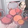 Двухцветная матовая текстура румян Natural Brightening Blush Palette