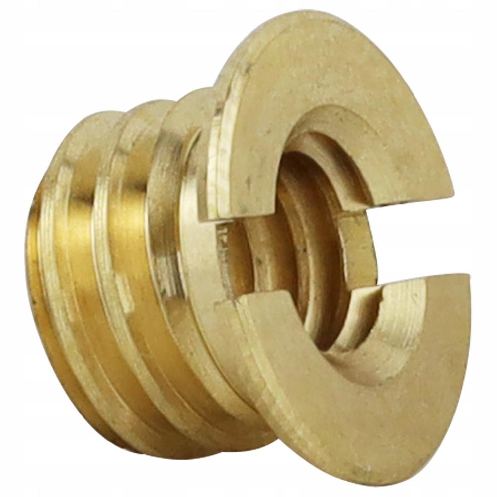 Threaded nut, adapter, reduction, 3/8" to 1/4" copper, 7.5 mm