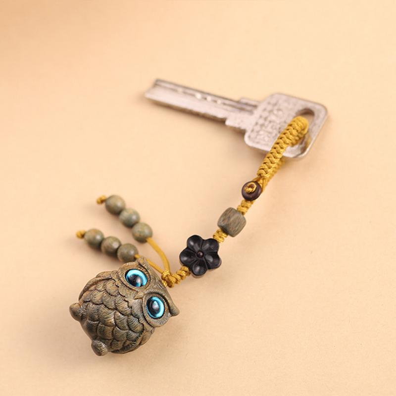Сова Деревянный Брелок Портативный Модный Шарм для Телефона Изящный Декор Совы Подвеска для Сумки Для Семьи Друзей Коллег