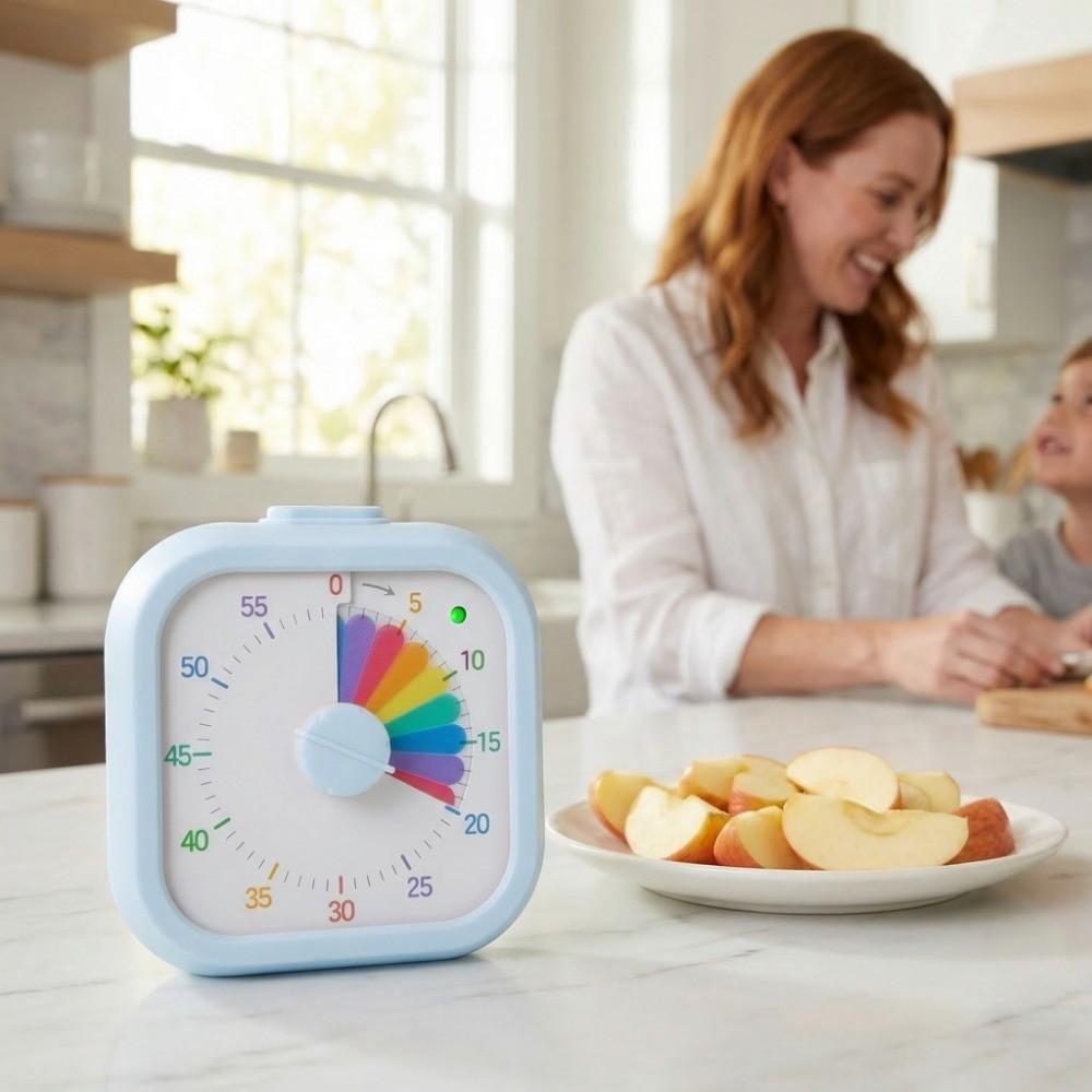 Multifunctional Countdown Timer Clock Portable Kitchen Timer Visual Timer Study Tool