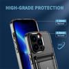 Роскошный прозрачный держатель для карточек чехол-кошелек для iPhone 15 14 Plus 13 12 11 Pro Max XR ударопрочный прозрачный жесткий акриловый чехол