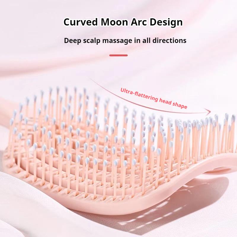 Расческа для укладки волос с полыми ребрами, нейлоновая расческа для гладкого вращения волос