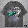 Three Tiger Beetle Retro T-shirt, Funny Insect Moon Tee, Colorful Beetle Graphic Shirt, Unique Entomology Lovers Bug Gift Top