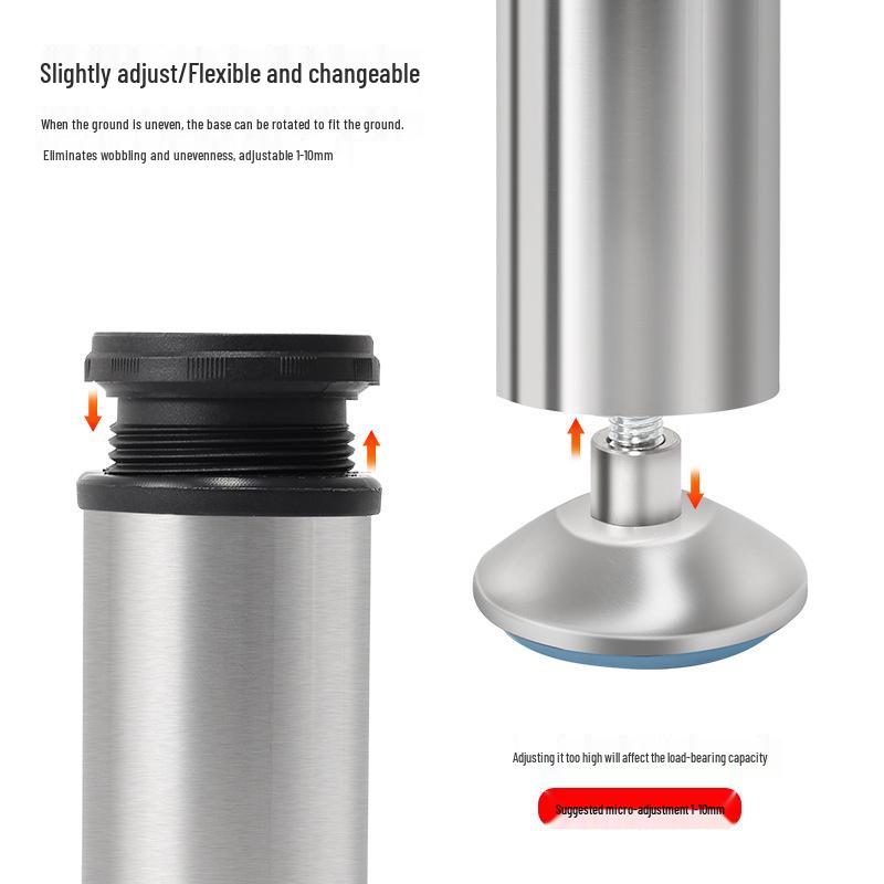 Stainless Steel Adjustable Table Leg for Furniture, Cabinets & Sofas