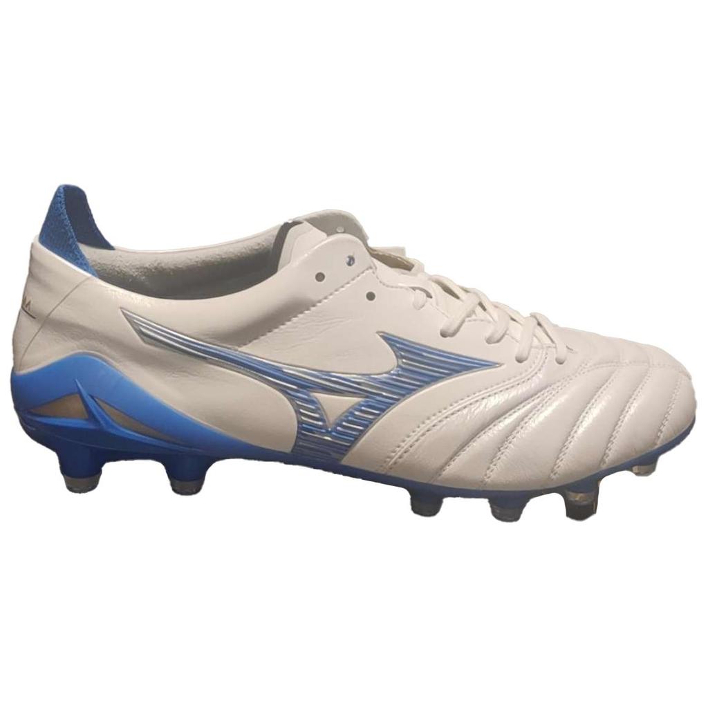 Mizuno Morelia Neo Comfortable Lightweight Non-Slip Durable Soccer Shoes Unisex Soccer Shoes White Blue P1GA243025