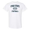 Utah State University Aggies Classic Football Arch T-Shirt - White