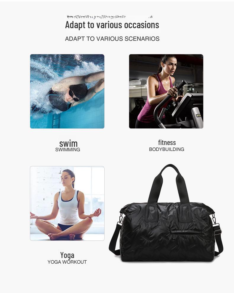 Женская легкая дорожная сумка большой вместимости – на одно плечо, для спортзала и ручной клади из хлопка