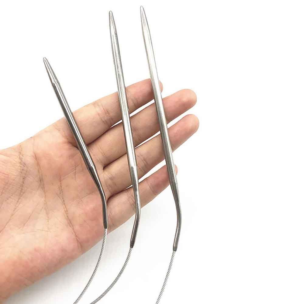 Circular Stainless Steel DIY Crafts Needlework Supplies Knitting Needles Sewing Pins Crochet Hook