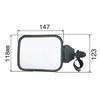 Side 1 108 x Fits Truck Reduces Blind Spots pa-man Mirror, Flat, Black, Piece, 133mm, 20-24mm, Accessories, Auxiliary, Square, Rectangular,