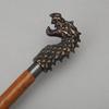 Handmade Dragon Walking Cane for Men and Women, Antique Finish Fashionable Walking Stick Unique Wood Cane for Seniors, Gift for Gentlemen