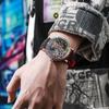 Прозрачные часы Skeleton Tourbillon для мужчин, роскошные водонепроницаемые 3ATM, полностью стальные, автоматические механические часы со стразами, мужские подарки, Reloj Hombre
