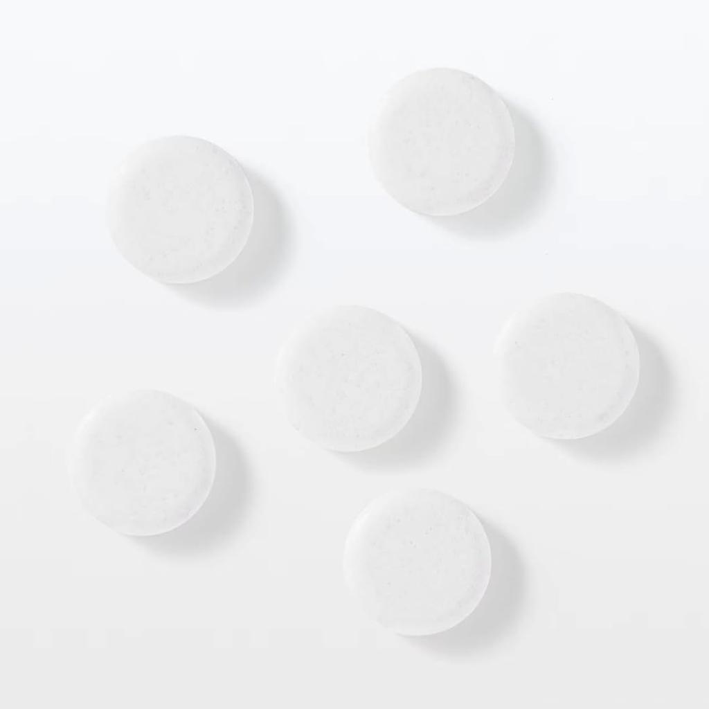 [2 упаковки] MUJI Таблетки для чистки зубов Лимон 20 таблеток (10г) х 2 сумки. Жевательные таблетки создают пену. полоскание для рта. Портативный уход за полостью рта. Уход за свежим дыханием.
