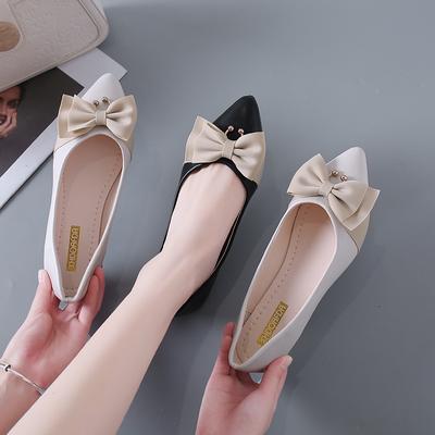 Осенняя женская обувь с острым носком, балетки, женская обувь-лоферы, модные балетки для женщин WSH4538