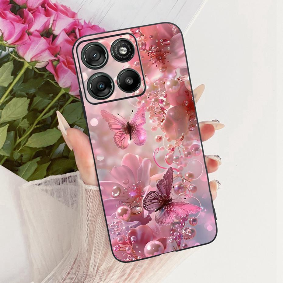 Модный Чехол с Буквой для Телефона Motorola Moto G77 G67 Задняя Крышка Для MOTO G67 G77 5G Мягкие Черные Силиконовые Чехлы