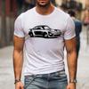 Summer T-Shirt Fashion Loose Casual T-shirts Women Unisex Clothes Classic Car Printed Graphic Crewneck Short Sleeve