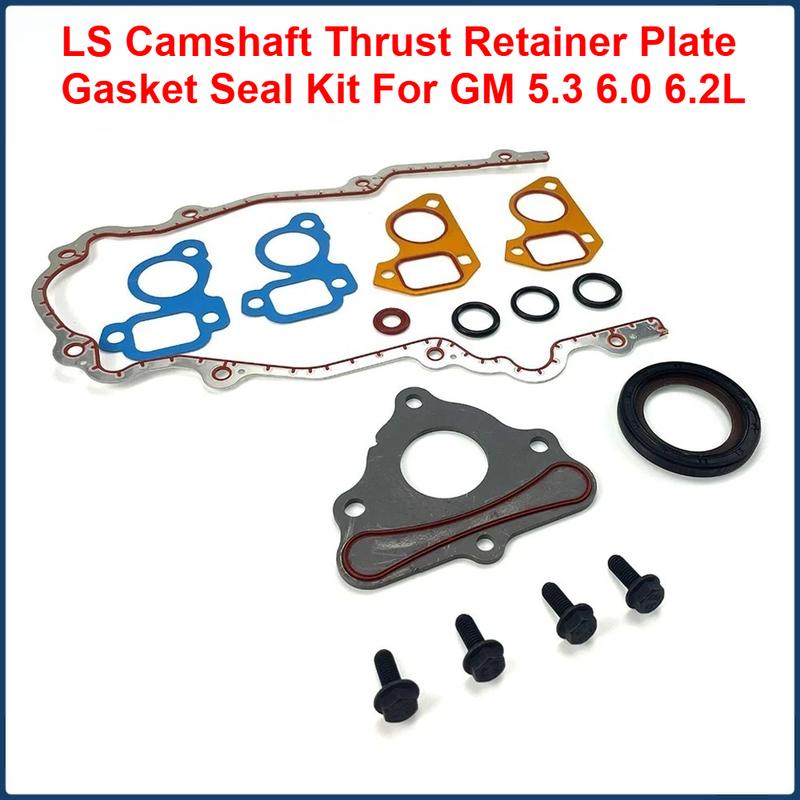 Timing Cover Gasket Set TCS45993 LS Camshaft Thrust Retainer Plate Seal Kit 12633904 for GM LS1 LS6 LQ4 LS2 LS3 4.8/5.3/6.0/6.2L
