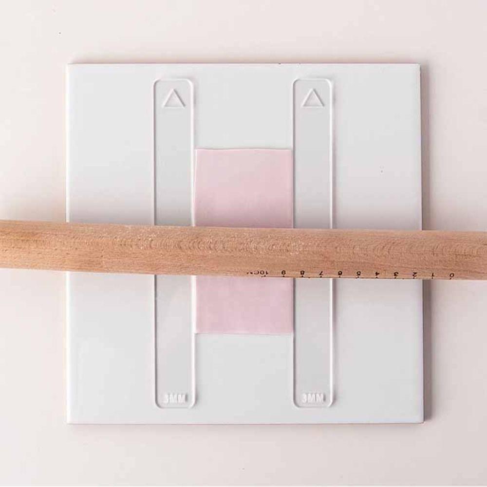 2 шт./компл. прозрачная линейка толщины глины, акриловая линейка для самостоятельного изготовления, роликовая керамическая полимерная линейка