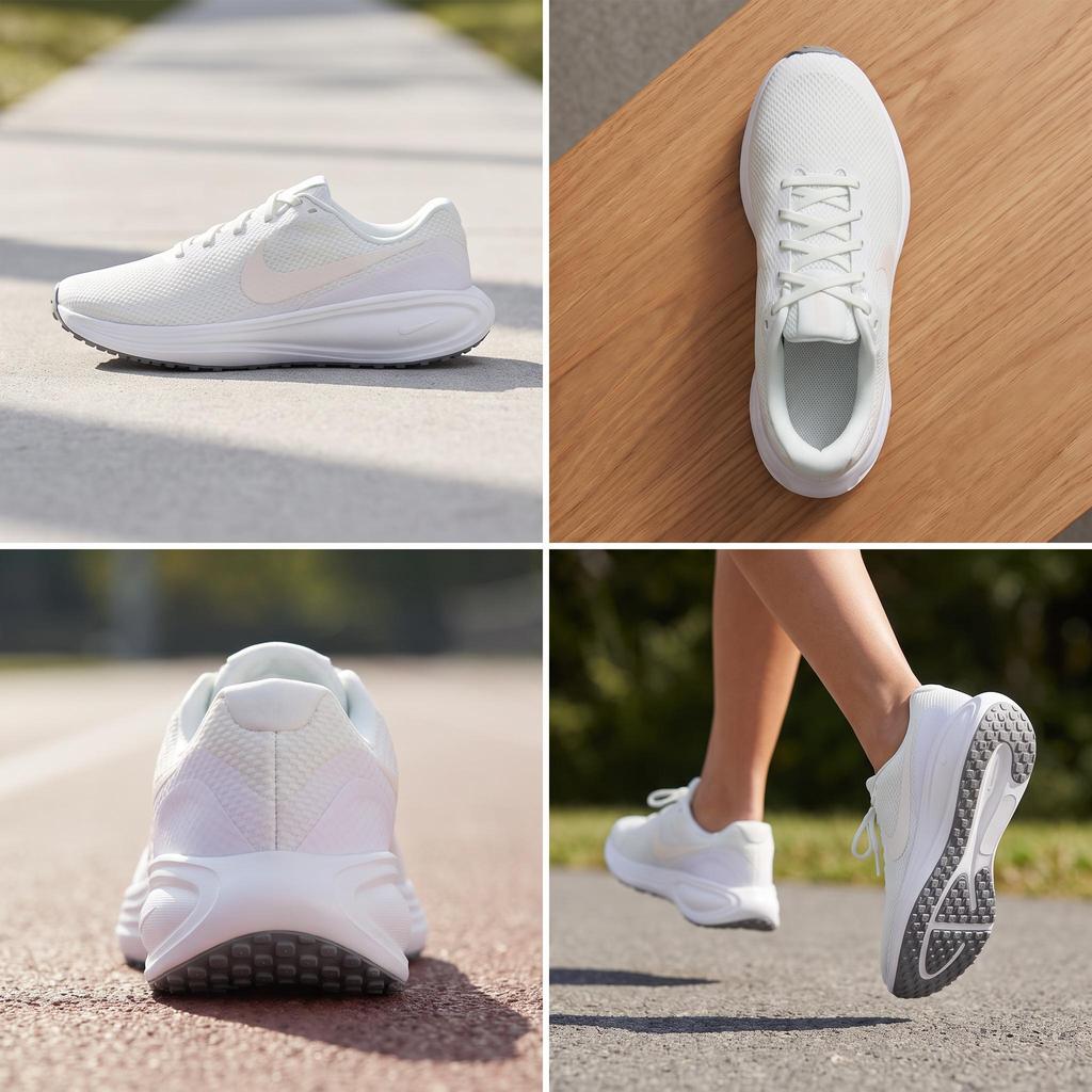 Nike Кроссовки женские Revolution 8 Sail White с заостренным носом Цвет: Меловой HJ8485105