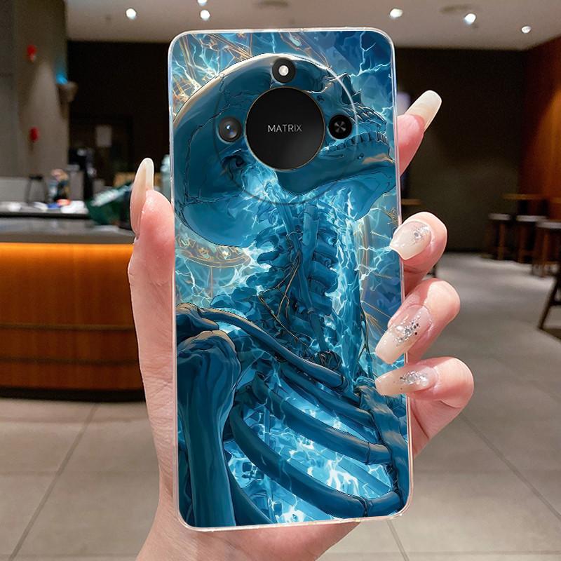 Чехол для Honor X9c Smart 5G Роскошный Дракон Милый Крутой Чехол для Телефона Мальчиков Девочек Задняя Крышка Honor X9cSmart Прозрачный Мягкий TPU Чехол