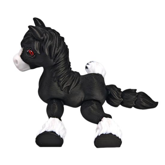 3D-печатная лошадь-украшение, милая шарнирная фигурка лошади, гибкая игрушка-непоседа в виде животного для интерактивной игры, снятия стресса и демонстрации