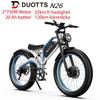 DUOTTS Электровелосипед N26 48 В 20 Ач аккумулятор Samsung 1500 Вт мощность двойной двигатель 26" рама из алюминиевого сплава Электрический горный велосипед
