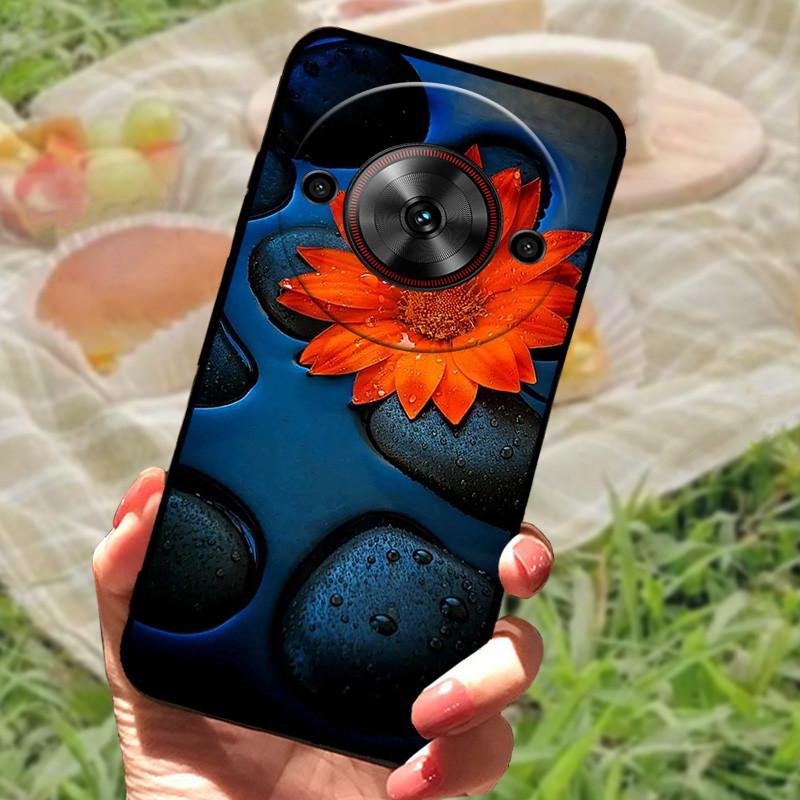 Чехол-бампер для ZTE Nubia Focus 5G, силиконовый, мягкий, с рисунком мрамора, черный, защитный