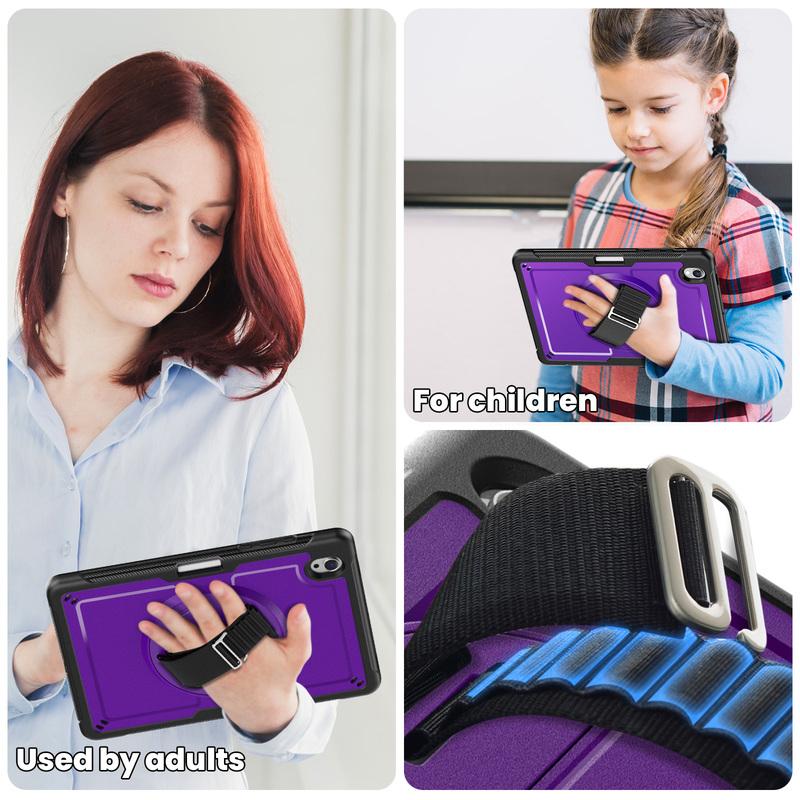 Чехол-подставка для Samsung Tab S11 S10 FE A11 A9 Plus и iPad Pro 10/11/12-го Mini Air, Чехол-сумка для планшета, Толстый, Прочный, Ударопрочный, С ручкой, Жесткий
