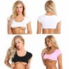 Womens Scoop Neckline Short Sleeve Cotton Pullover T-Shirt Blouse Tops
