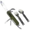 Folding Multi-function Fork Knife Spoon Bottle Opener Tableware Stainless Steel Camping Equipment Cutlery Outdoor Survival Kit