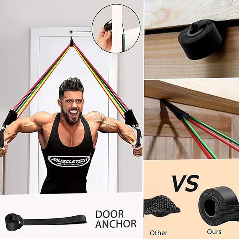 360 фунтов Бодибилдинг Эластичные Ленты Съемный Фитнес-Штанга Пилатес-Штанга Комплект с Комплектом Эластичных Лент Оборудование для Домашнего Тренажерного Зала