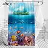 Bathroom Thickened Waterproof Curtain Mildew Proof Shower Curtain Shower Partition Curtain Shower Curtain Bathroom Curtain Free Perforation