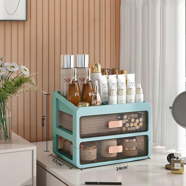 Настольный органайзер для макияжа, ящик для хранения косметики, чехол для макияжа, держатель для кистей, помада, уход за кожей, столы для макияжа