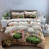 Christmas Tree Ornaments Set Bedding Duvet Cover Set Duvet Cover Pillowcases  (1*Duvet Cover 2*Pillowcases, without duvet insert)