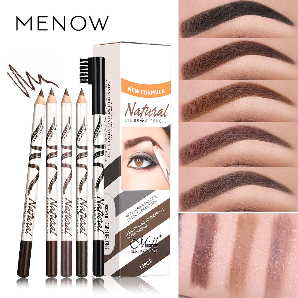 MeNow Карандаш для бровей, тонкие брови, пять цветов, кисть для бровей
